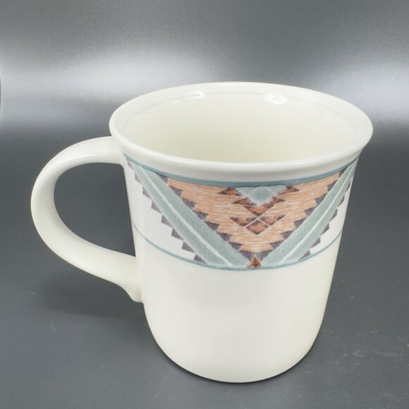 Mikasa Intaglio Santa Fe Ceramic Coffee Mug Cup Set 2 Mugs Cups Set Stoneware - Picture 7 of 14